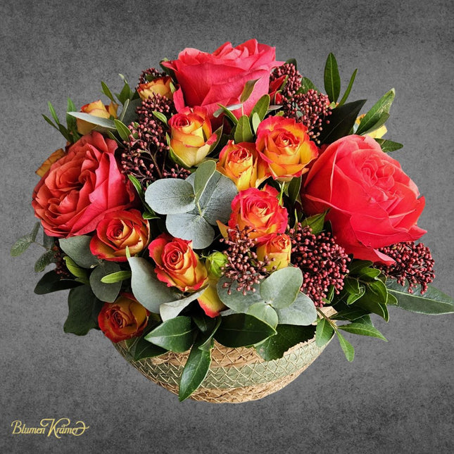 Flower basket Autumn Day