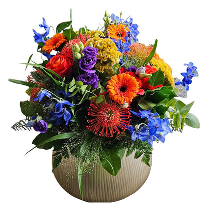 Bunter Blumenstrauss mit saisonalen Blumen online bestellen in Zürich mit schneller Lieferung