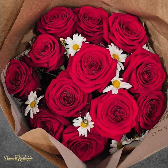 Rote Rosen_Margeriten_Blumenstrauss