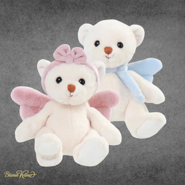 Schutzengel Kuscheltiere in Rosa und Blau als Baby Geschenk zur Geburt in Zürich online kaufen