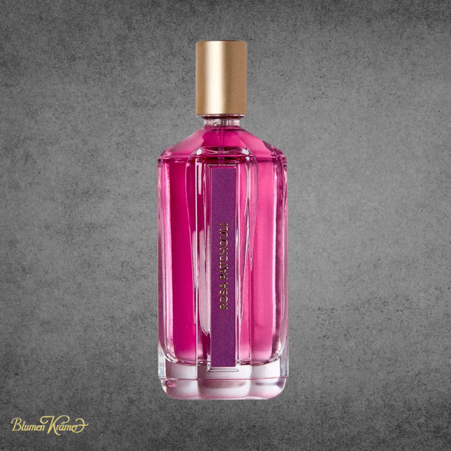Rosa Patchouli Raumduft Flakon in elegantem Design für Zuhause