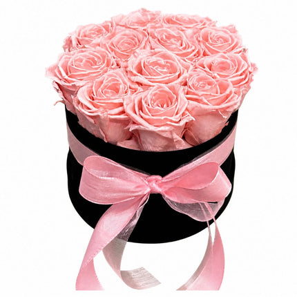 Rosenbox mit rosa Rosen online bestellen mit Lieferservice Zürich