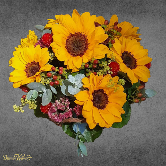 Sunflower basket