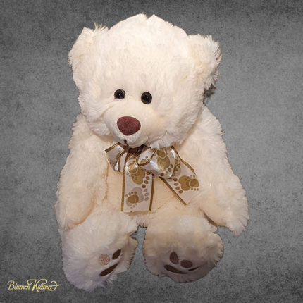 Kuschel Teddy braun oder creme online kaufen in Zürich als Geschenk zur Geburt oder Valentinstag mit Blumen Lieferung