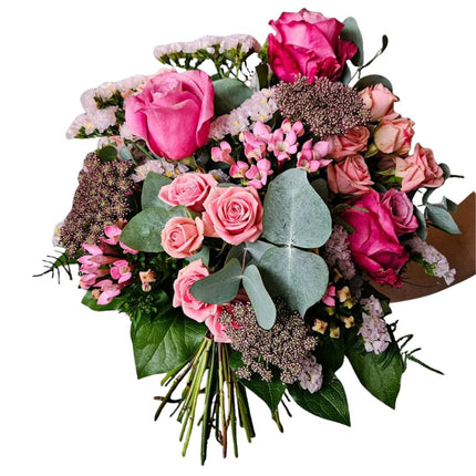 Pink Paradise saisonaler Blumenstrauss mit pinken Blumen