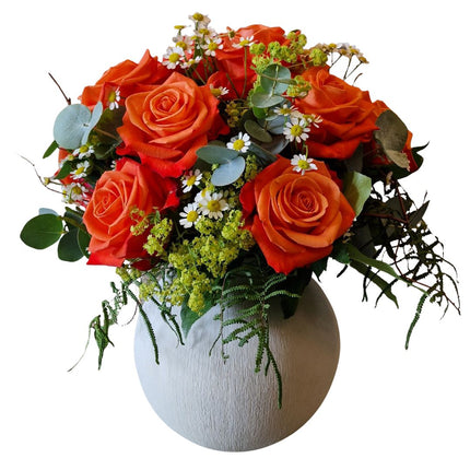 Rosenliebe romantischer Rosenstrauss mit frischen Rosen