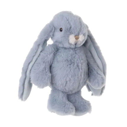Hellblauer Kuschelhase mit langen Schlappohren