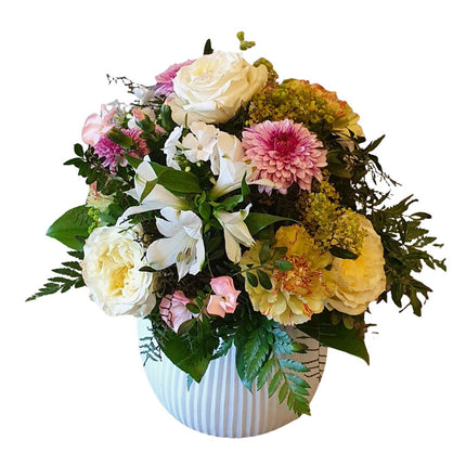 Autumn Feeling Blumenstrauss mit saisonalen Blumen in warmen Herbstfarben