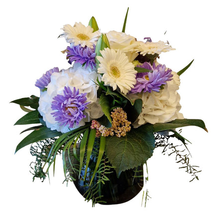 Pastel Autumn Blumenstrauss mit zarten Blumen in harmonischen Pastellfarben