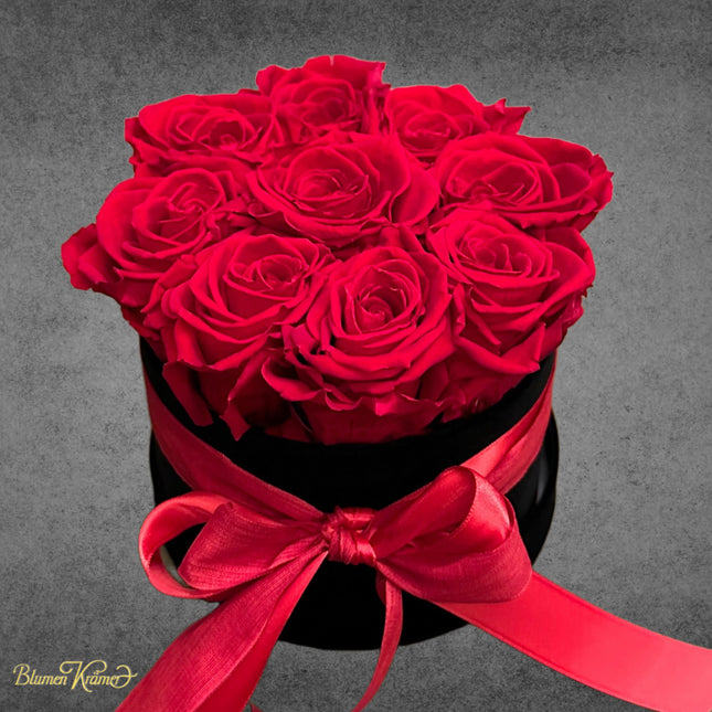 Rosenbox mit roten Rosen online bestellen mit Lieferservice Zürich