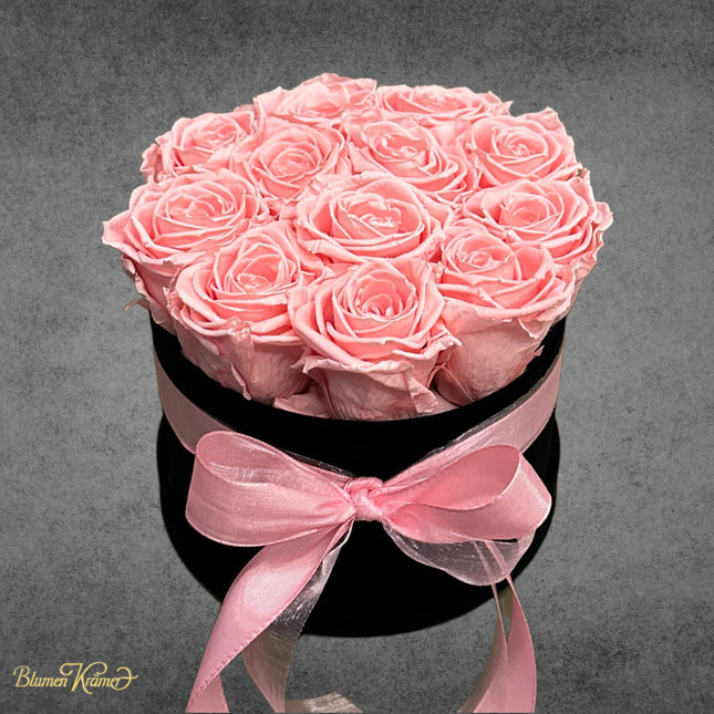 Rosenbox mit rosa Rosen online bestellen mit Lieferservice Zürich