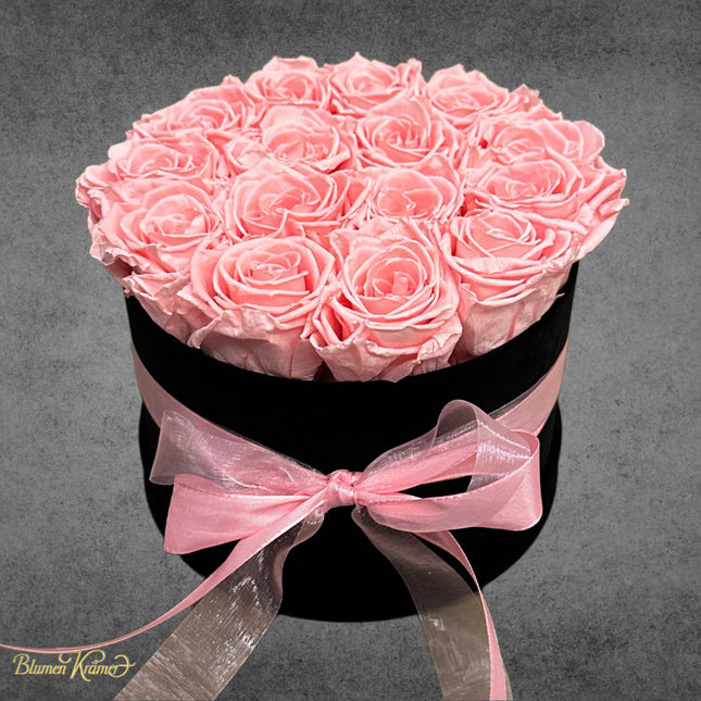 Rosenbox mit rosa Rosen online bestellen mit Lieferservice Zürich